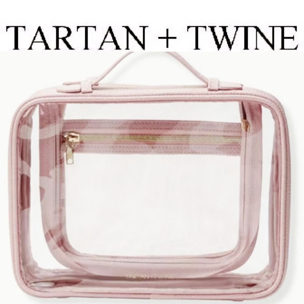 Tartan + Twine Pink Clear Weekender Bag